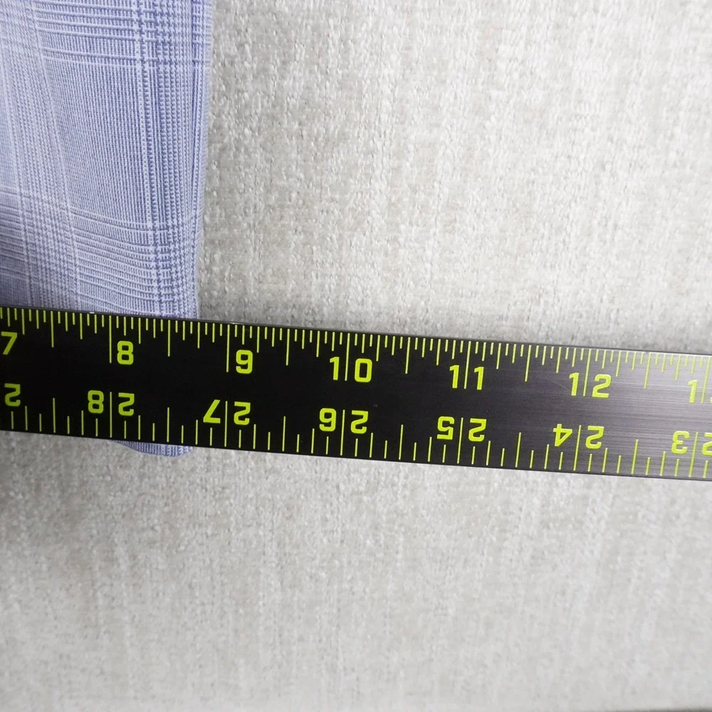 Tommy Hilfiger Mens TH Flex Tate Modern Fit Stretch Plaid Dress Pants Blue 46x32